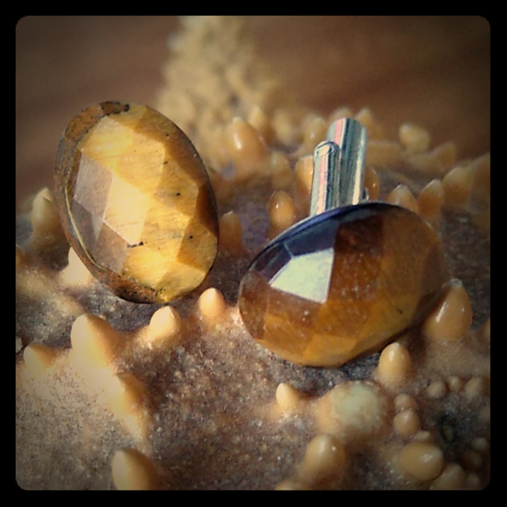 🐯 TIGERS EYE CUFFLINKS